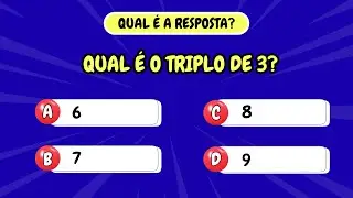 Desafio de Matemática Infantil | Perguntas Fáceis e Divertidas