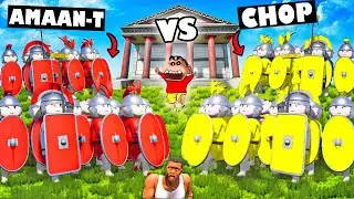 FIGHT or DIE 🔥 Insane BATTLE for MONEY in CASTLE in SHIELDWALL with SHINCHAN and CHOP and AMAAN-T