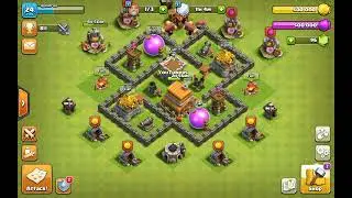 How you can attack on town hall lvl 4