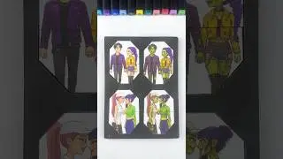 K-pop Demon Hunters Creative Cardboard Simple vs Horror Zombie Piece Fixing Puzzle 😍😍 #kpop
