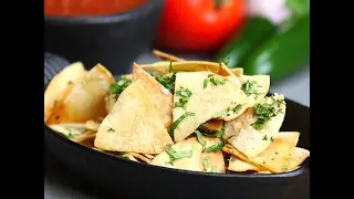 Homemade Lime Tortilla Chips