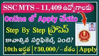 SSC MTS Apply Online 2023 || Apply Online For SSC MTS Notification2023 || SSC MTS New Vacancy 2023