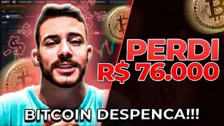PERDI 76 MIL REAIS HOJE! BITCOIN DESPENCANDO? O QUE FAZER?!