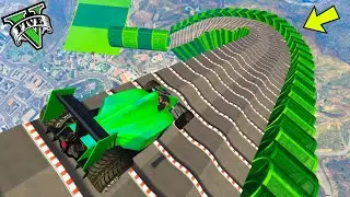 GTA 5 ONLINE 🐷 MEGA RAMPA ASFALTO CURVATA 999% IMPOSSIBILE !!! 🐷 DAJE !!