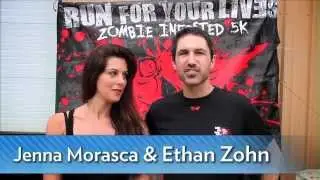 People.com - Jenna and Ethan Run For Your Lives Zombie 5K