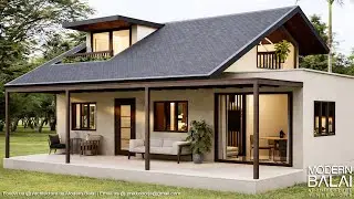 Simple House Design 3-Bedroom Small Farmhouse Idea | 8.5x10.5 Meters