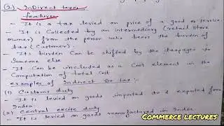 Tax (meaning & types) || direct and indirect tax (meaning and features) || class 11 entrepreneurship