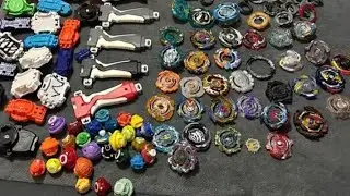 مجموعة البلابل الخاصه بي / My real life beyblade collection 