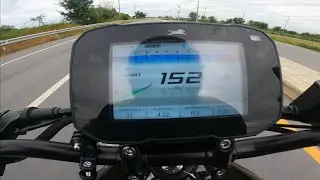 TVS Apache RTR 310 Top Speed in every gear : goes over 150 with a heavy tall rider
