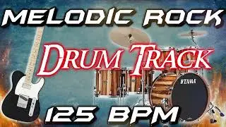 Melodic Rock Style Drum Track - 125 BPM (FREE WAV & MIDI DOWNLOAD)