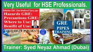GRE (Glass Reinforced Epoxy pipe) TRAINING.