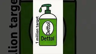 beautiful hand wash Dettol drawing #shorts #drawing #art