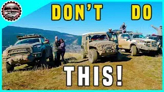 4x4 Off road Overland Adventure Gone Wrong !? - Exploring British Columbia Canada In lifted Trucks