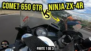 NINJA ZX-4R vs COMET 650 GTR - O Pega que CHOCOU O MUNDO - Parte 1 de 3