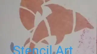 Stencil Art  ( Learn Smart Activity) #easy drowning..........