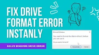 How to Fix Format Disk Error - Step by Step Tutorial in Tamil | Fix disk error without data loss
