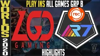 LGD vs R7 Highlights ALL GAMES | Worlds 2020 Play Ins Semifinals Group B | LGD Gaming vs Rainbow7