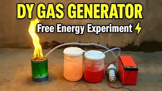 🔥 Homemade Hydrogen Gas Experiment | Free Energy Project 2025 DIY experiment, hydrogen gas experimen
