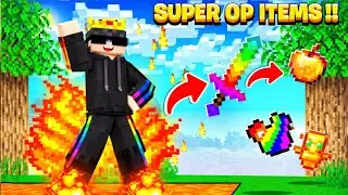 Minecraft But FIRE Gives SUPER OP ITEMS! 😱🔥