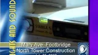 Cupertino Mary Avenue Pedestrian Footbridge Construction