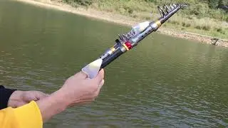 Carbon Telescopic Fishing Rod And Reel Combo Set Spinning Fishing Rod Pole Travel Sea 2