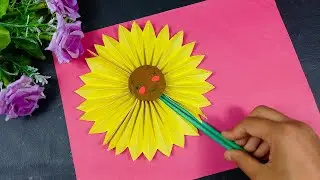 DIY paper pocket fan | summer special paper hand fan 💕💕💕