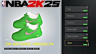 Off-White X Nike Air Force 1 &ldquo;Brooklyn&rdquo; - NBA 2K25 - Shoe Creator