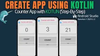 Build Your First App in Kotlin – From Scratch Step-by-Step | Kotlin Android Studio Tutorial