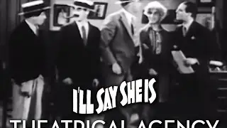 The Marx Brothers' Theatrical Agency Scene From 