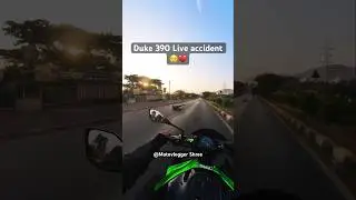 Duke 390 Live Accident 😢💔 #accident #duke #crash #duke390 #viral #shorts