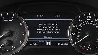 2024 INFINITI QX50 - Neutral Hold Mode