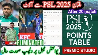 PSL 2025 Points Table Update | Pakistan Super League Latest Standings | premio studio