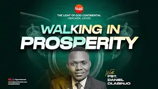 WALKING IN PROSPERITY | DANIEL OLABINJO | 16.01.2026 | GBAGADA LAGOS