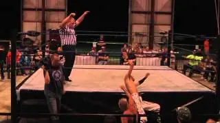 Fusion Wrestling BRUTAL GAMES 9 -27-2014 Bobby Shields & Sterling Williams Suplex Over the Top Rope