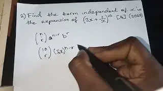 Finding the term independent of x (with ECZ 2013 & 2020 ADMA P1 examples)