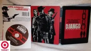Django Unchained SteelBook Target Exclusive Blu-ray/DVD Unboxing - (2012) - Quentin Tarantino