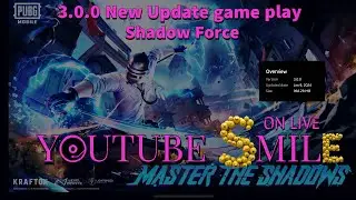 PUBG MOBILE 3.0🔥Shadow Force🔥4 Finger Claw & Tamil Stream with YouTube SMILE #pubgmobile #bgmi