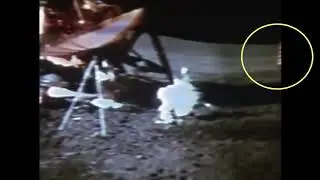 Apollo 14 Flag Entering Frame Multiple Times