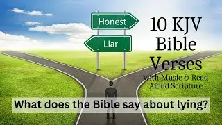 Bible Verses On Lying | Bible Reading (Female Voice) and Soft Music | KJV Scriptures On Lying