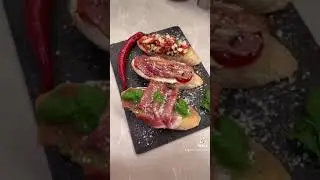 Итальянская Брускетта закуска которая удивит любого #shorts #youtube2021 #food