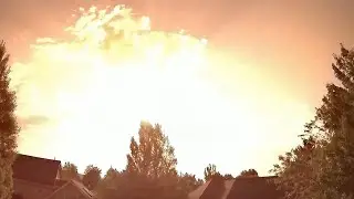 Astrophotographer Captures Falling Meteor Fireball Over Garden