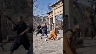 Shaolin Warrior Monks perform with different weapons 🐉