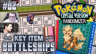 Key Item Randomizer Battleships Race vs Shenanagans | Pokemon Crystal #2