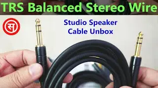 Studio Monitor/Speaker Cable Unboxing - TRS Balanced Stereo Wire For Guitars, Speakers