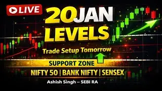 NIFTY , BANKNIFTY AND SENSEX Analysis for 20 JAN and Trade plan | Live 9 PM