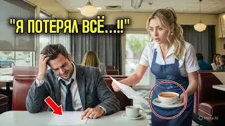 Миллионер думал, что ПОТЕРЯЛ ВСЁ… пока НЕ ПОЯВИЛАСЬ официантка и НЕ ИЗМЕНИЛА его жизнь за считанные