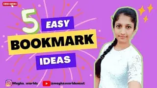 5 Easy Bookmark Ideas | DIY Bookmarks #diy #bookmarks @meghaworlduncut