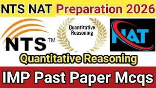NTS Nat Test Preparation NTS nat preparation 2026 | NTS NAT Quantitative Reasoning | Job Vision