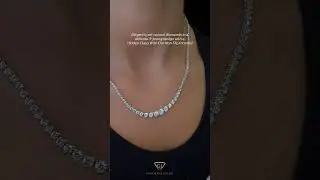 13ct Natural Diamond Riviera Tennis Necklace &ndash; 3-Prong Setting, Hidden Lock l Gem Jewelers Co.