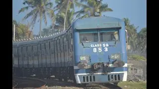 Maradana to Aluthgama Class S9 slow train passing Kalutara